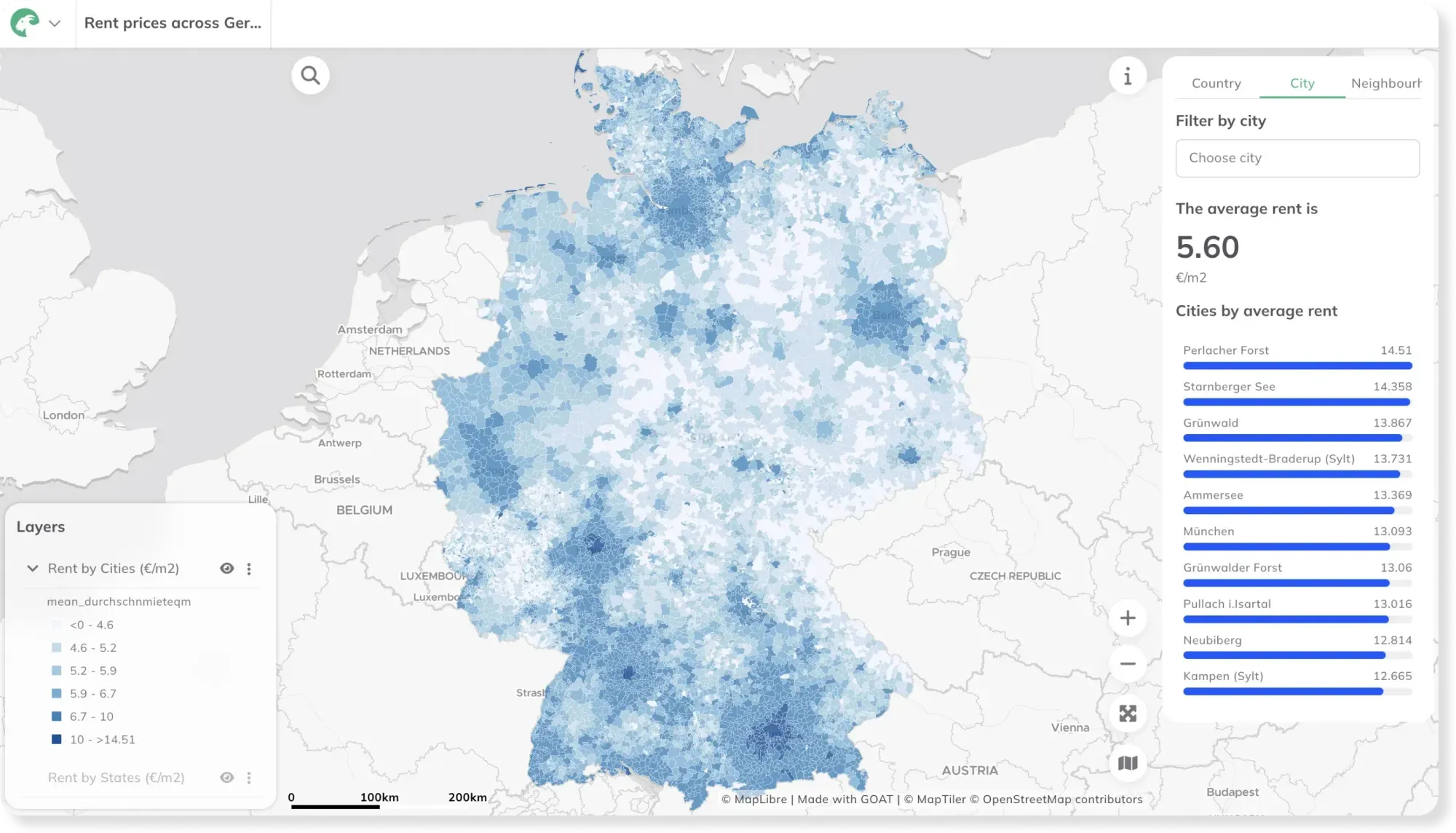 Mietpreise in Deutschland