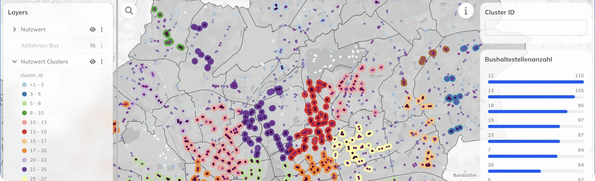 Standortanalyse für Bushaltestellen in Hamburg mit dem WebGIS GOAT