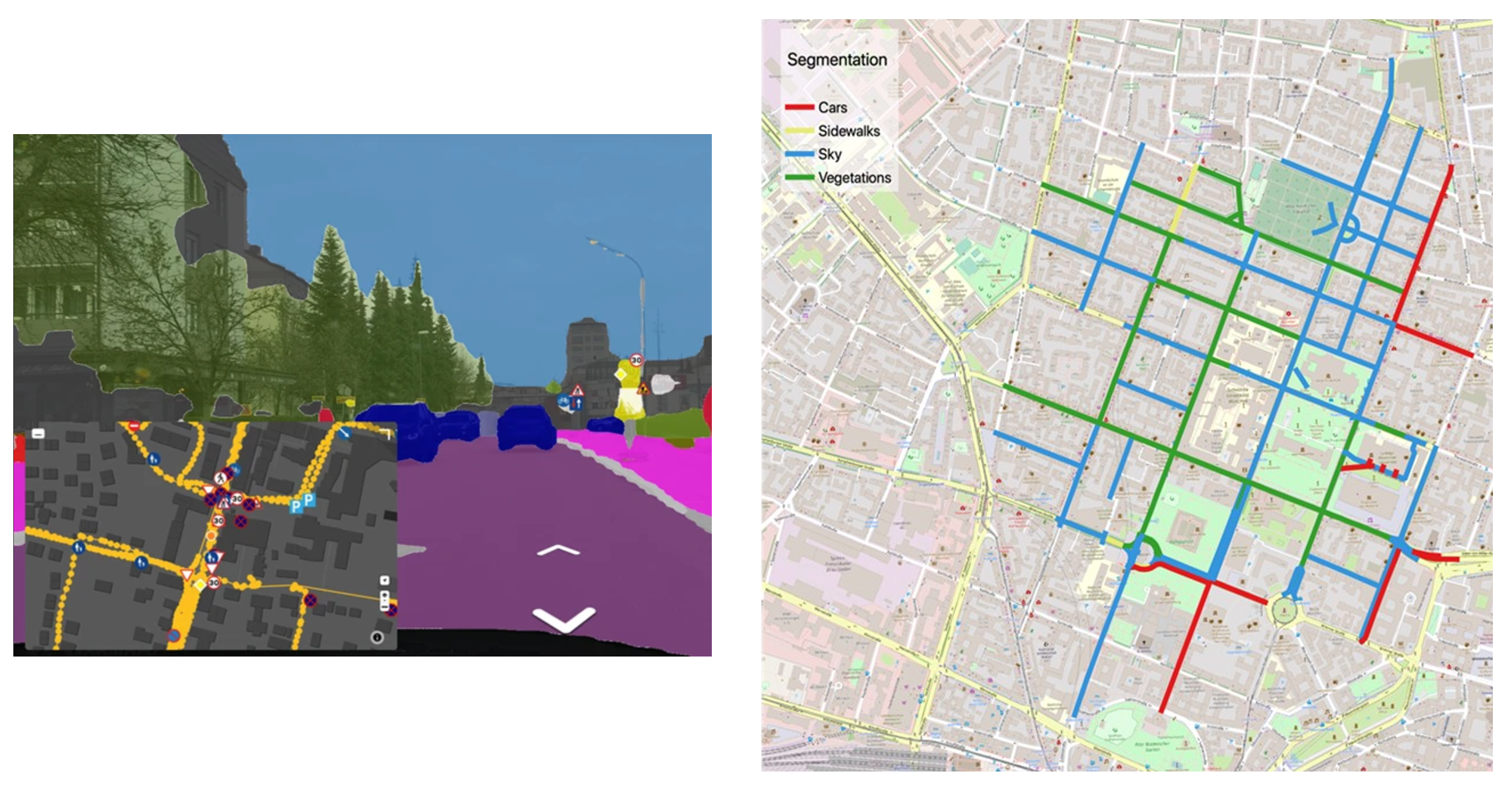 Segmentation of Maxvorstadt in Mapillary
